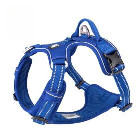 Chest Strap Pet Supplies Explosion-proof Vest Dog Hand Holding Rope (Option: Sapphire Blue-S)