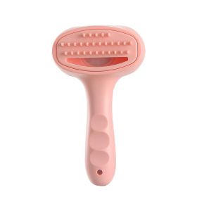 Pet Handheld Electric Suction Hair Comb One-click Hair Removal (Option: Pink-usb)