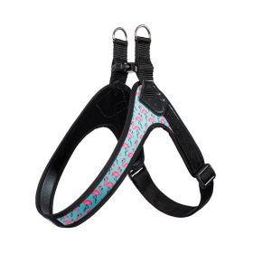 Puppy Harness Leash Vest Style (Option: Flamingo-Bust29 to 37cm)